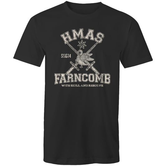 HMAS Farncomb SSG74 Men's T-shirt (style Alpha, white)