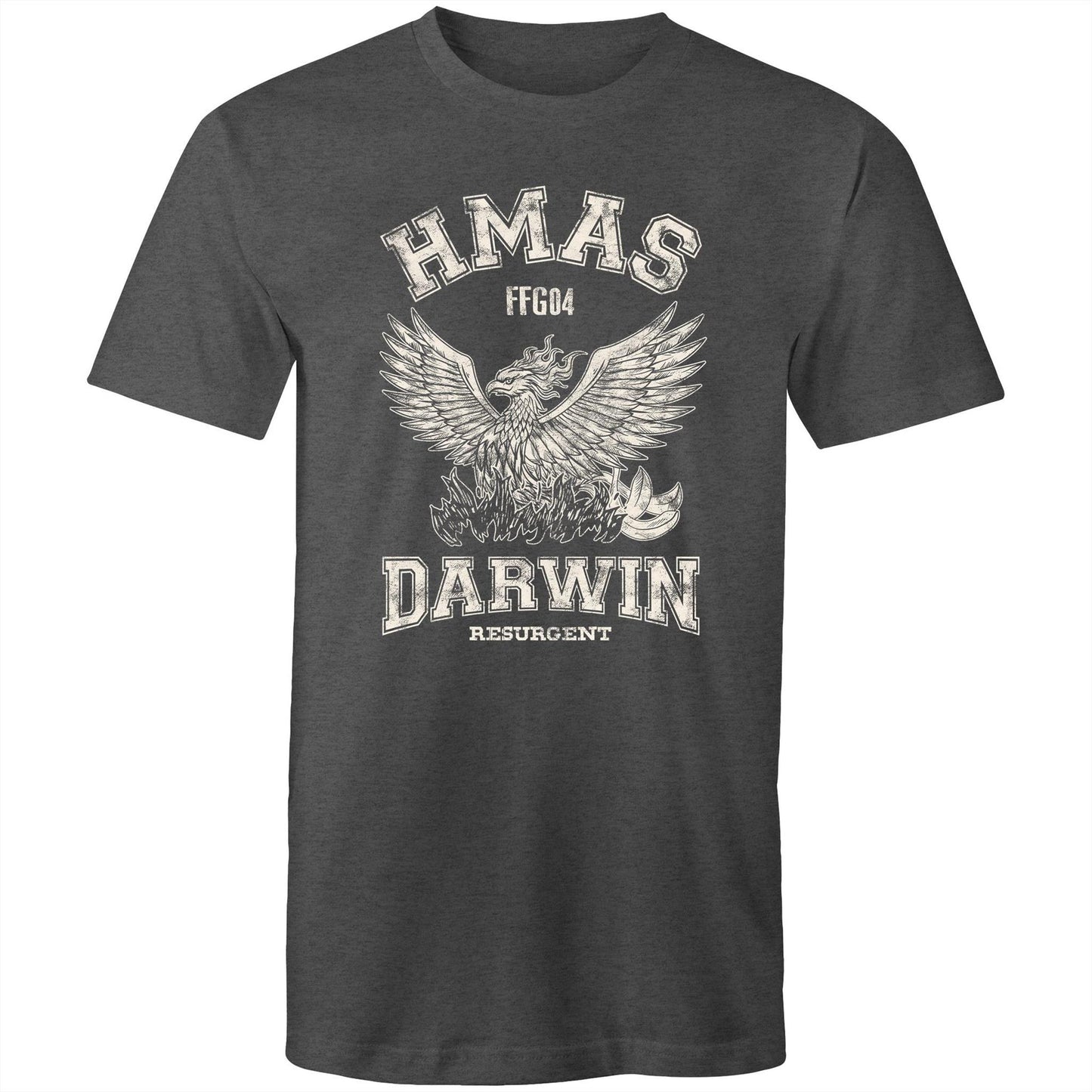 HMAS Darwin FFG04 Men's T-shirt (style Alpha, white)