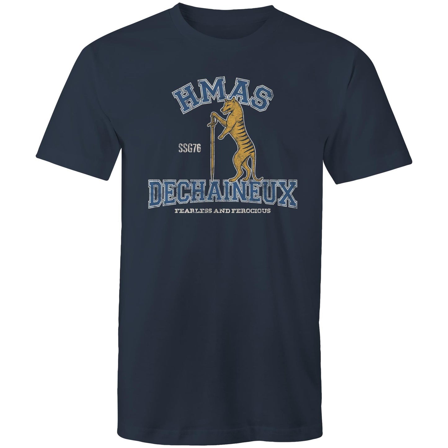 HMAS Dechaineux SSG76 Men's T-shirt (style Alpha, colour)