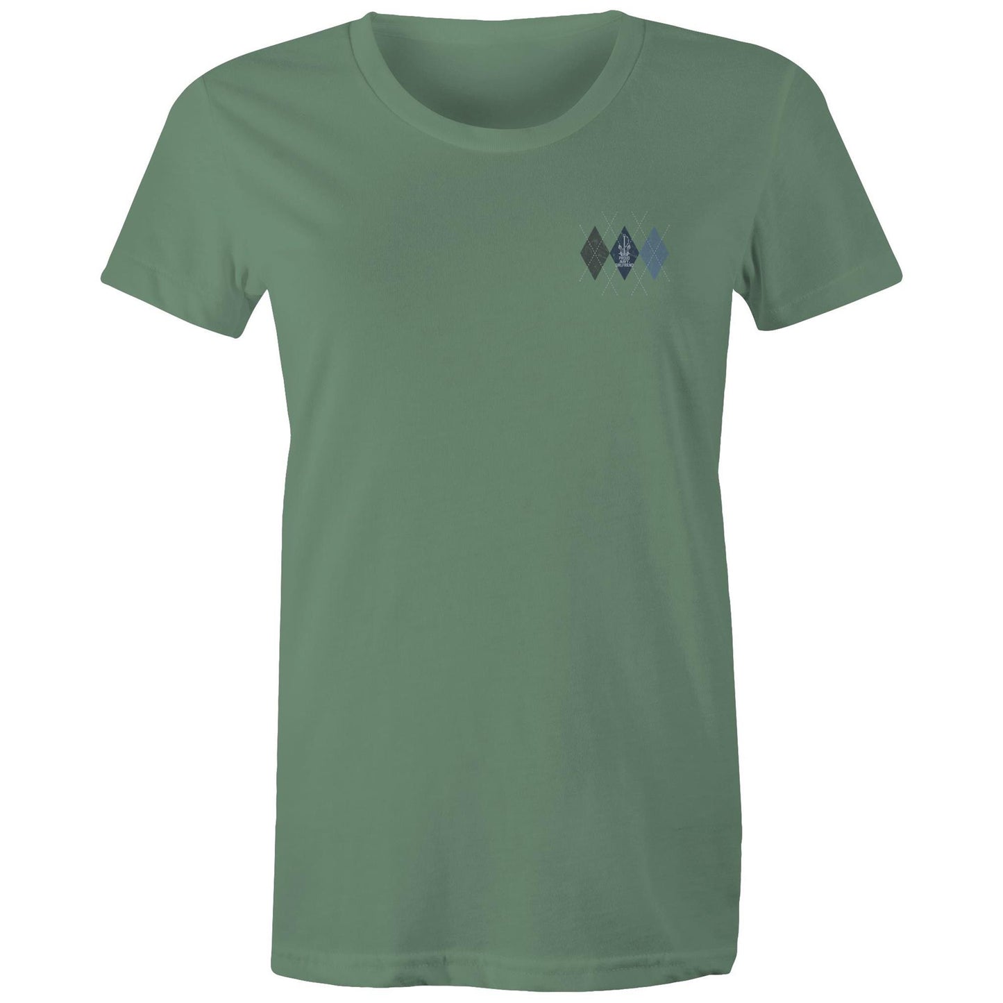 Proud Navy Girlfriend (Argyle) Women's T-shirt