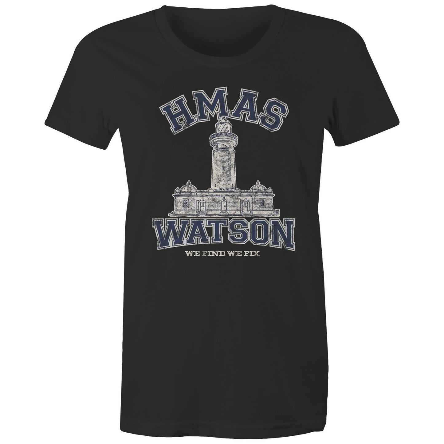 HMAS Watson Women's T-shirt (style Alpha, blue)