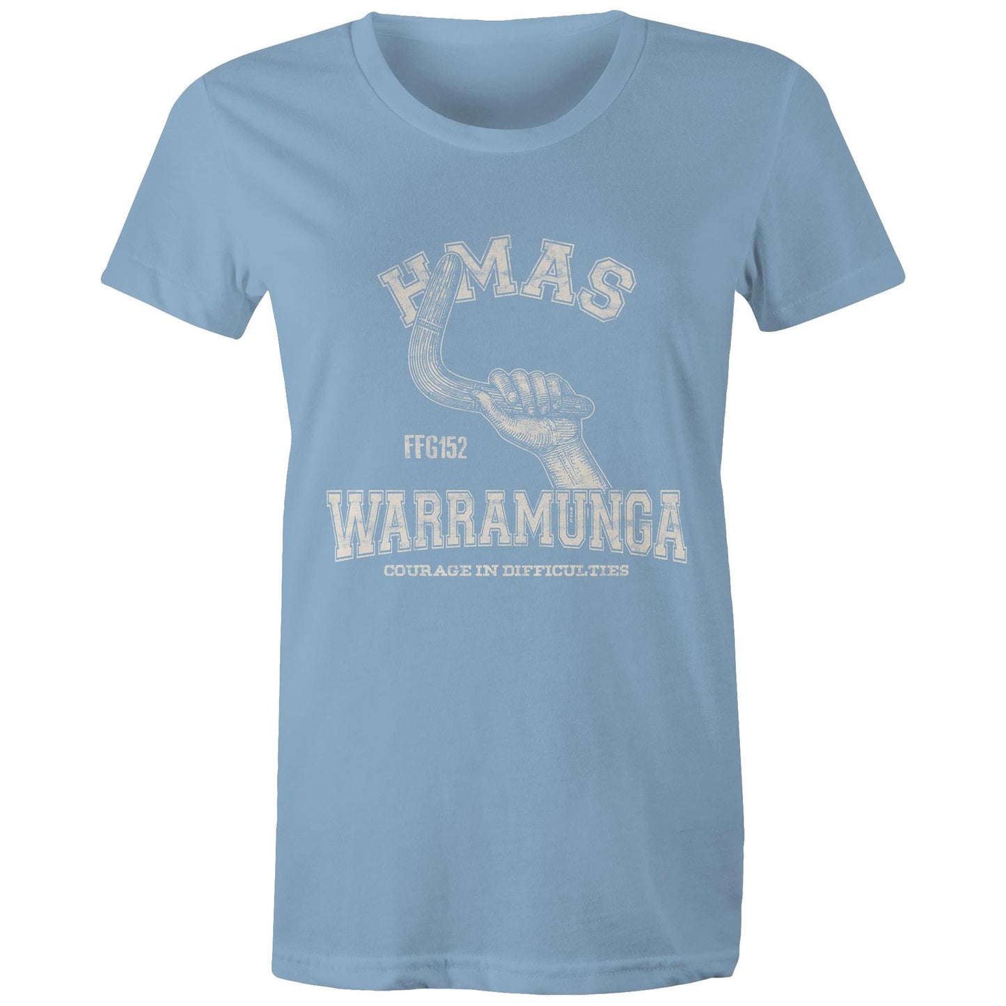 HMAS Warramunga (II) FFH152 Women's T-shirt (style Alpha, white)