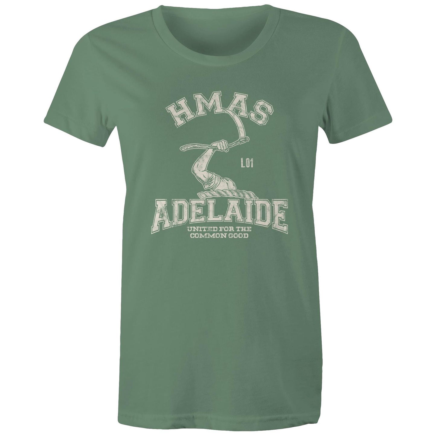 HMAS Adelaide (III) L01 Women's T-shirt (style Alpha, white)