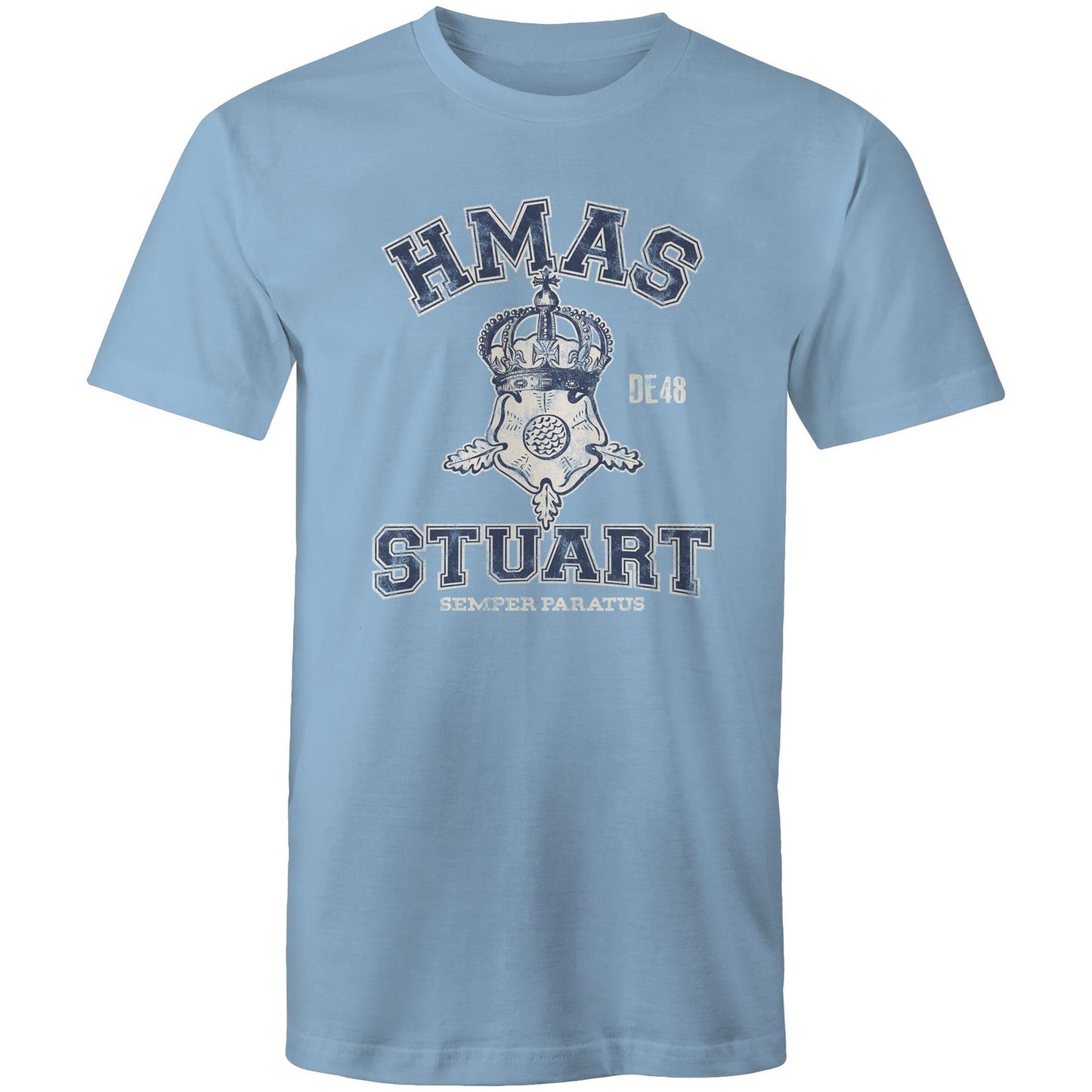 HMAS Stuart (II) DE48 Men's T-shirt (style Alpha, blue)