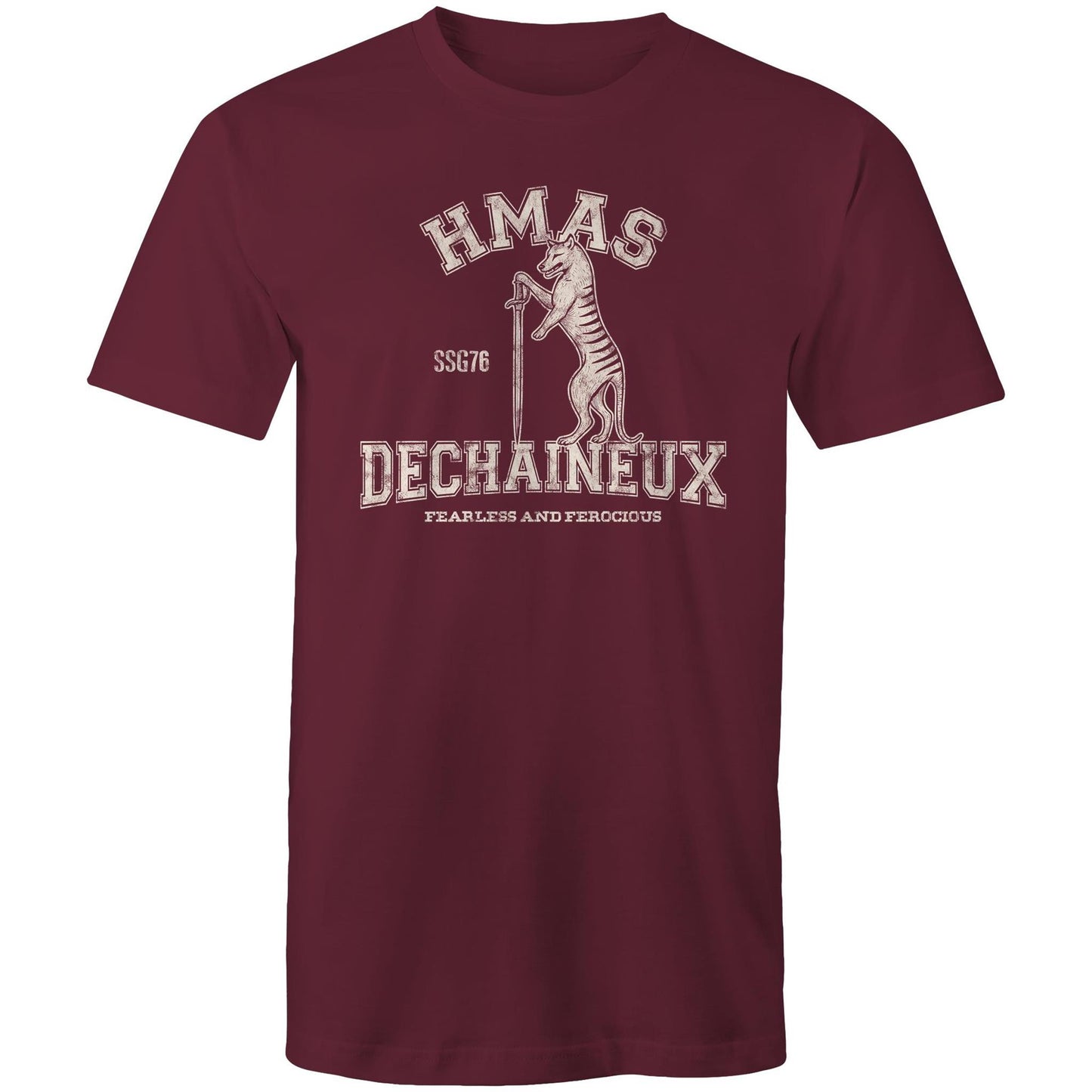 HMAS Dechaineux SSG76 Men's T-shirt (style Alpha, white)