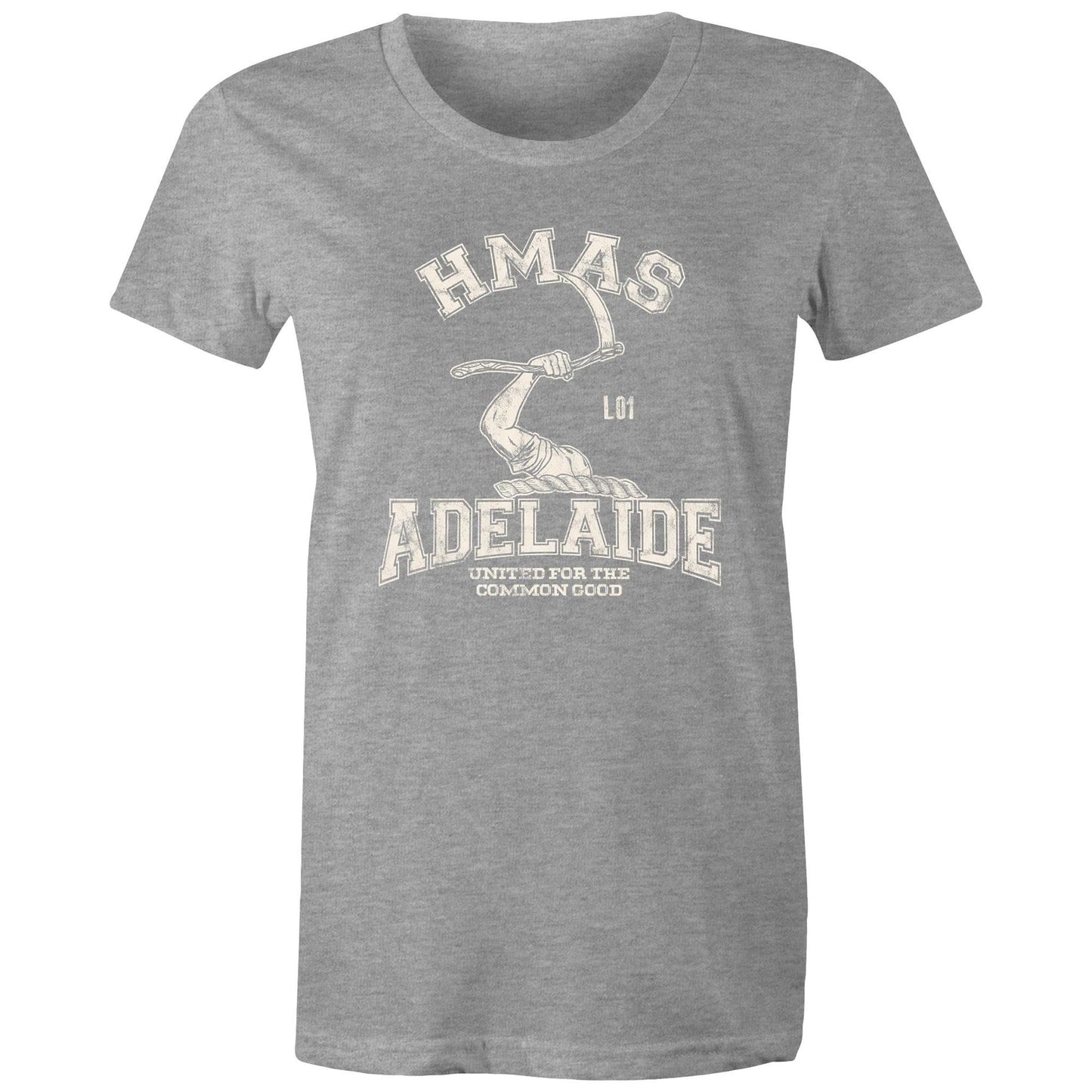 HMAS Adelaide (III) L01 Women's T-shirt (style Alpha, white)