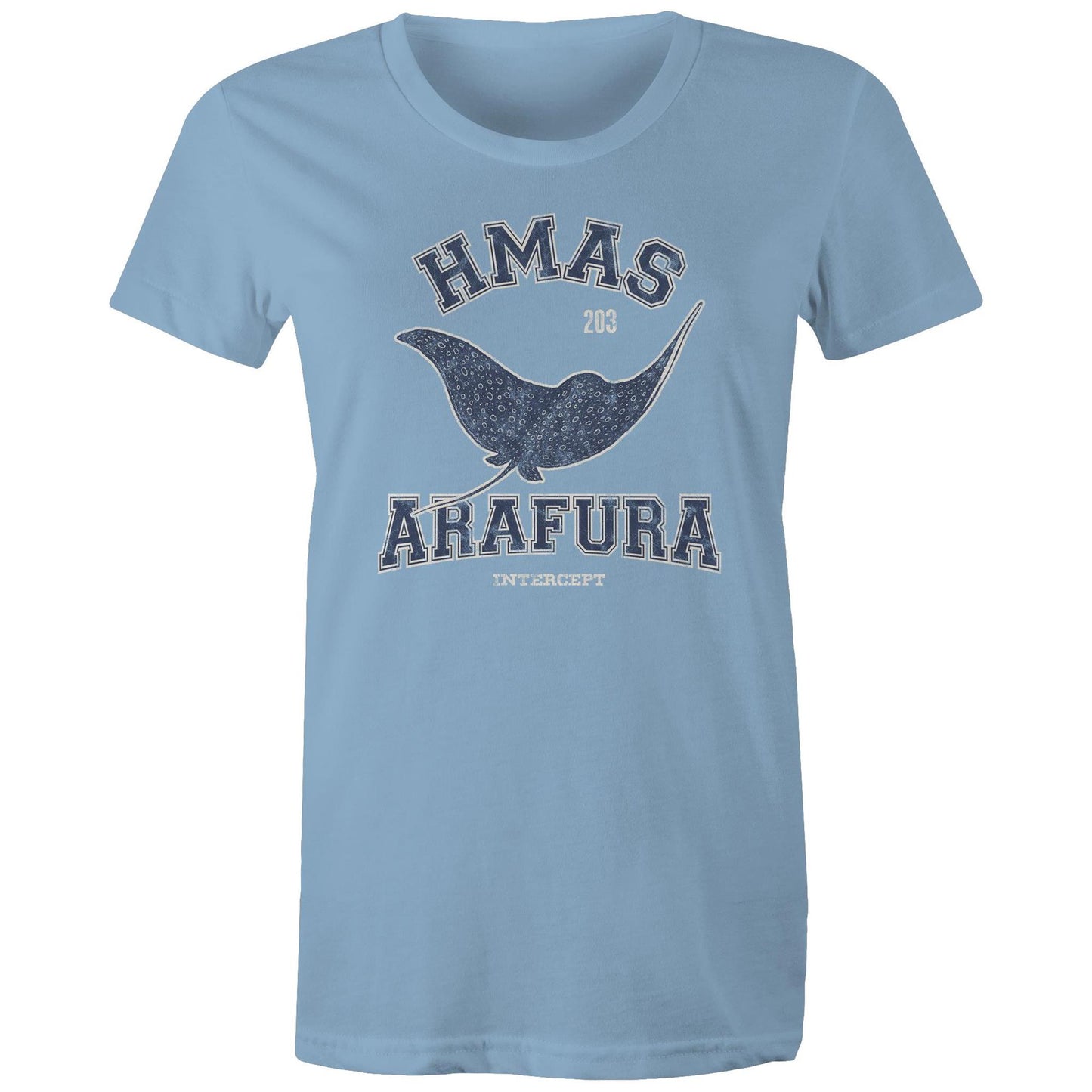 HMAS Arafura OPV203 Women's T-shirt (style Alpha, blue)