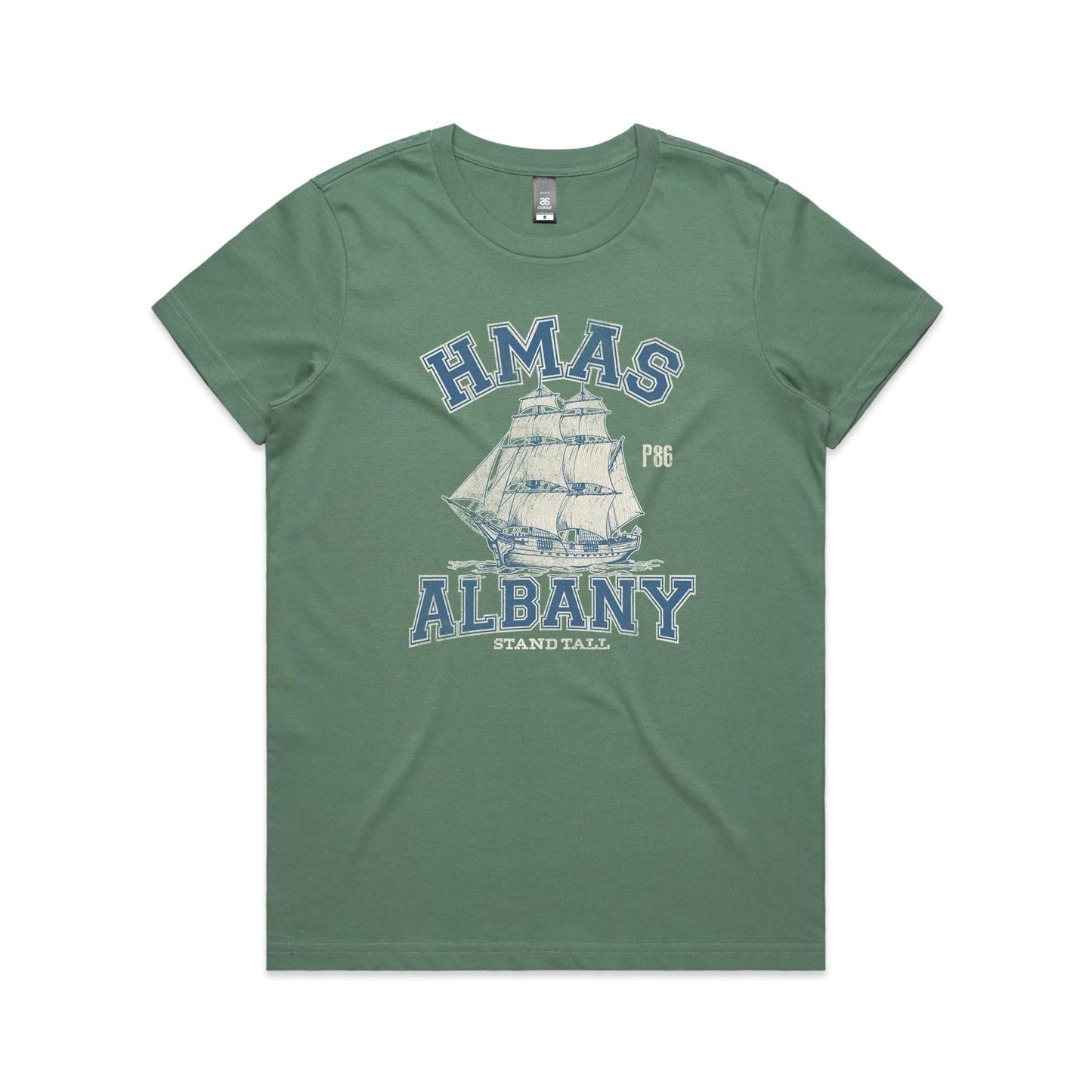 HMAS Albany P86 Women's T-shirt (style Alpha, colour)
