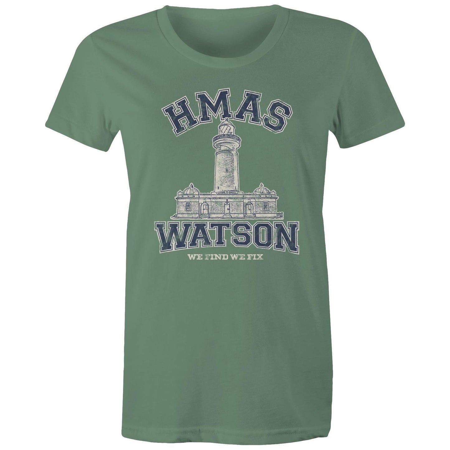 HMAS Watson Women's T-shirt (style Alpha, blue)