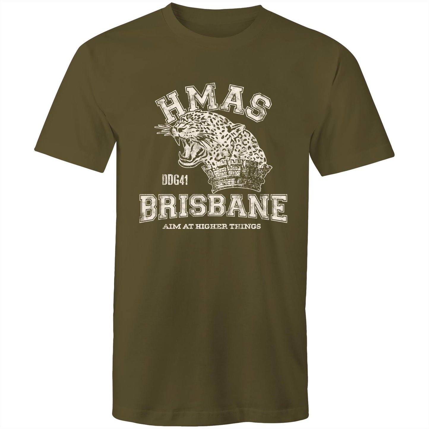 HMAS Brisbane (III) DDG41 Men's T-shirt white (Style Alpha)