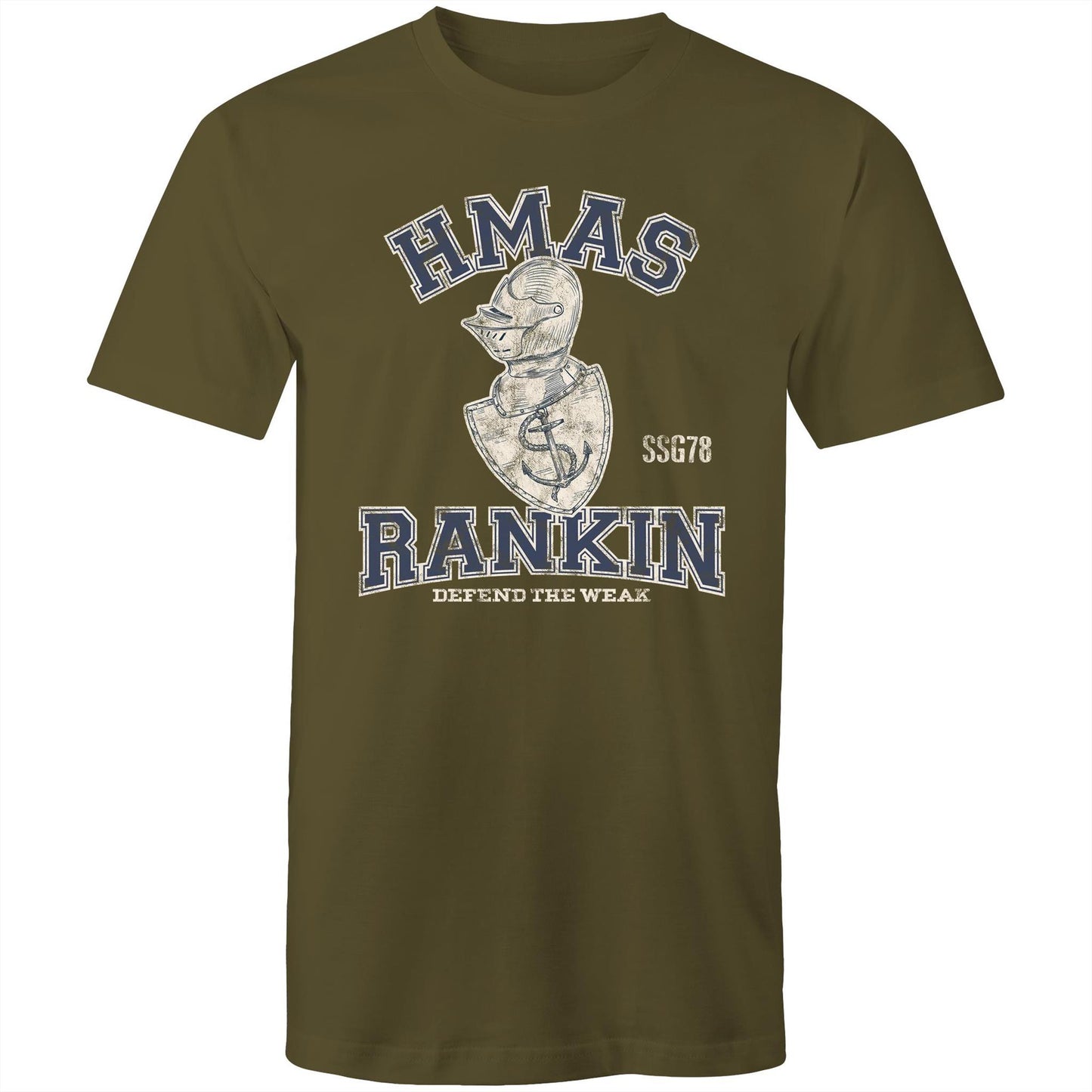 HMAS Rankin SSG78 Men's T-shirt (style Alpha, blue)