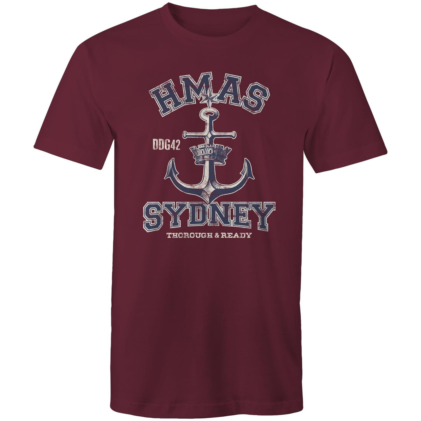 HMAS Sydney (V) DDG42 Men's T-shirt (style Alpha, blue)