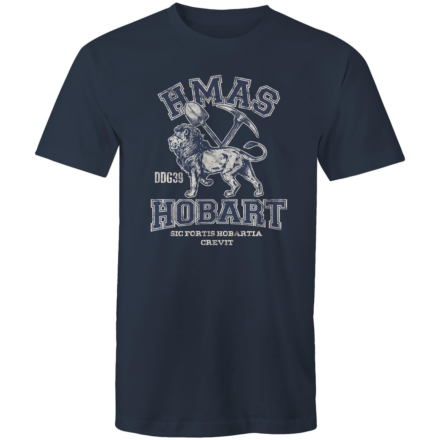 HMAS Hobart (II) DDG30 Men's T-shirt (style Alpha, blue)