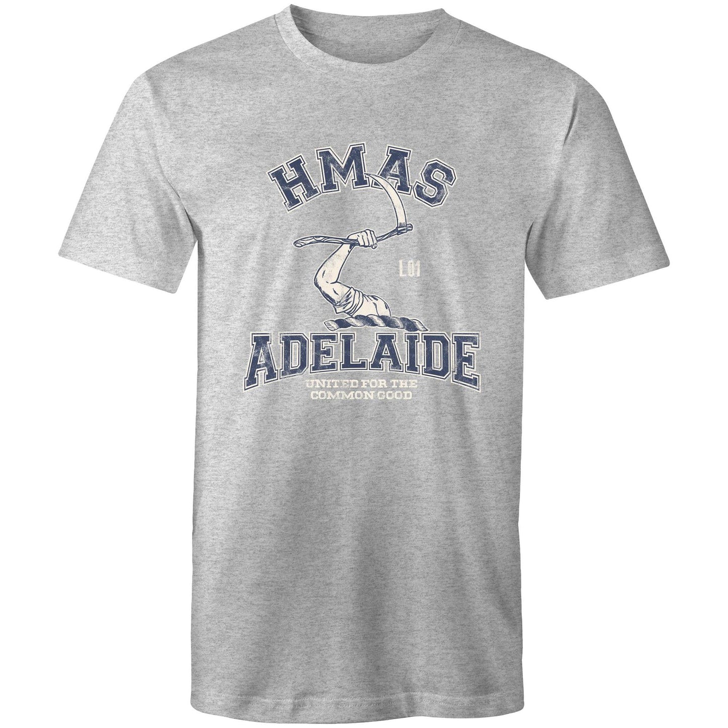HMAS Adelaide (III) L01 Men's T-shirt (style Alpha, blue)