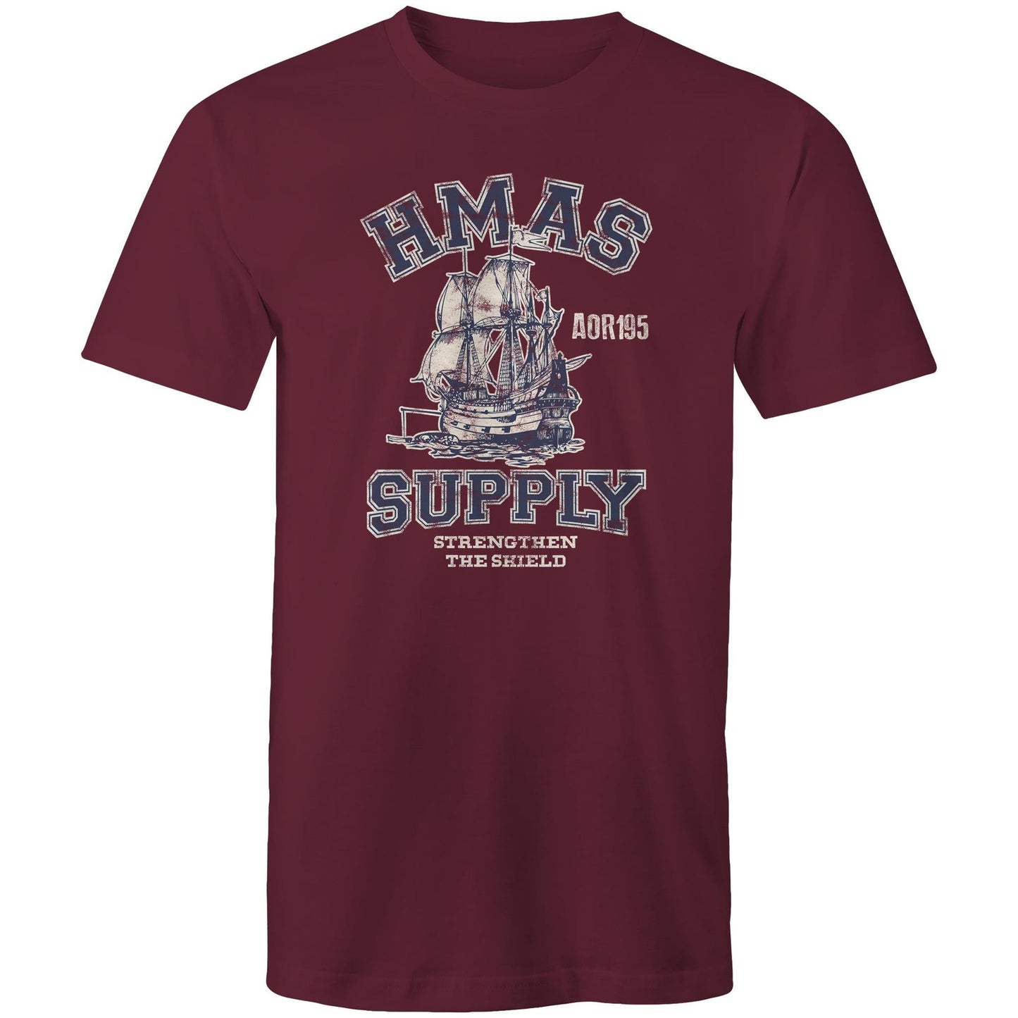 HMAS Supply AOR195 Men's T-shirt (style Alpha, blue)