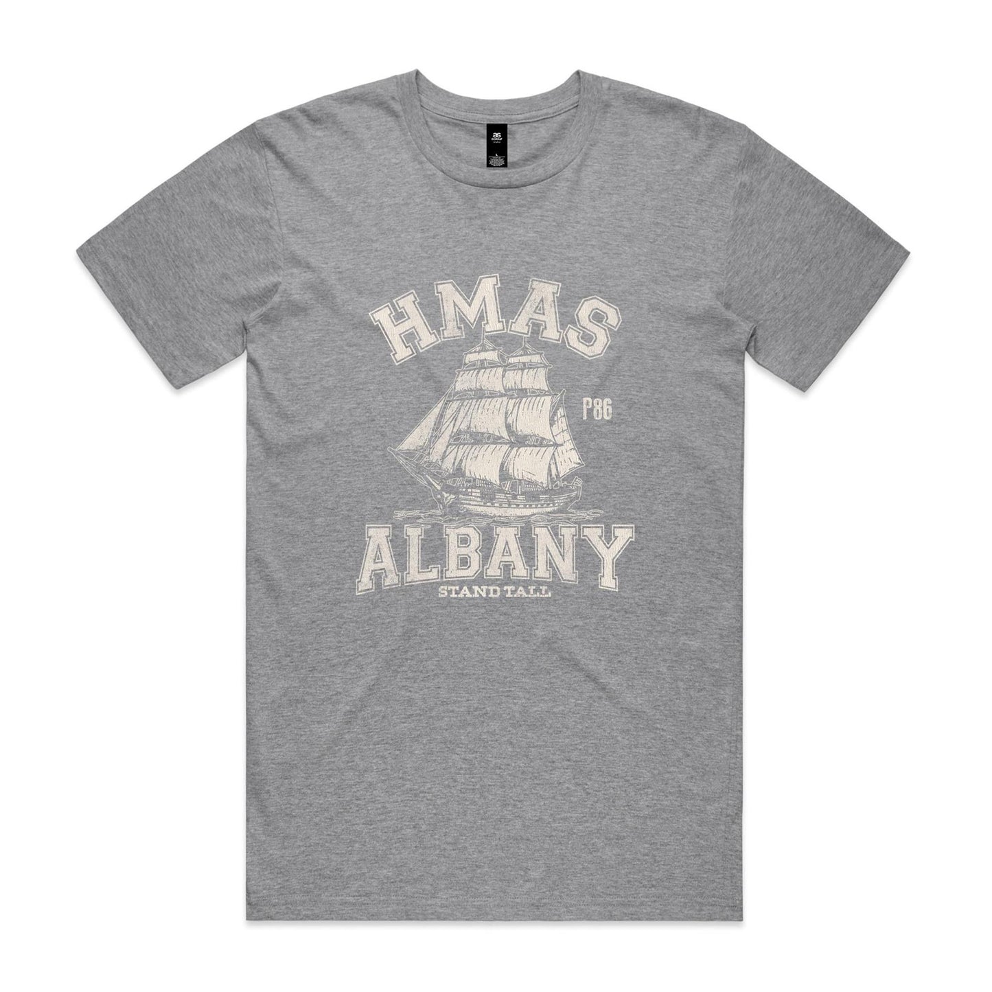 HMAS Albany P86 Men's T-shirt (style Alpha, white)