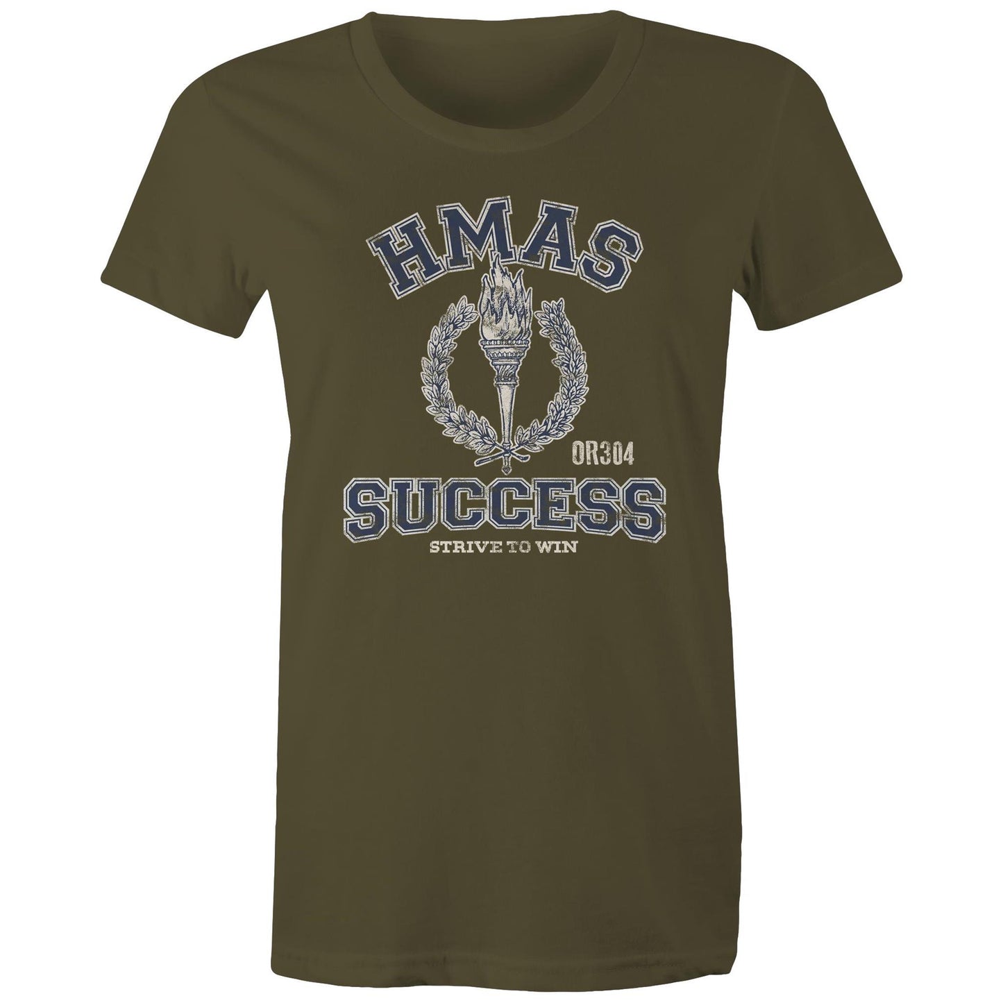 HMAS Success (II) OR304 Women's T-shirt (style Alpha, blue)