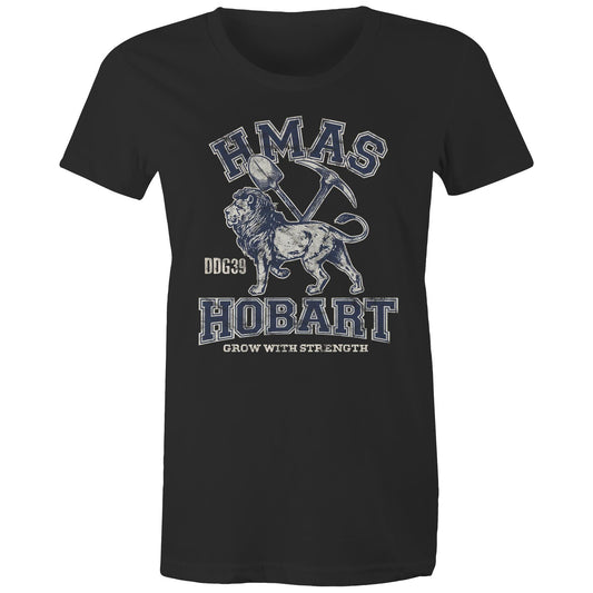 HMAS Hobart (III) DDG39 Women's T-shirt (style Alpha, blue)