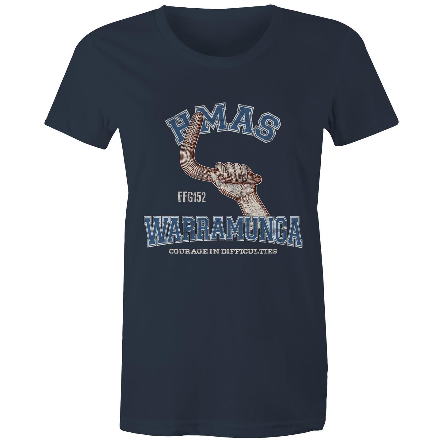 HMAS Warramunga (II) FFH152 Women's T-shirt (style Alpha, colour)