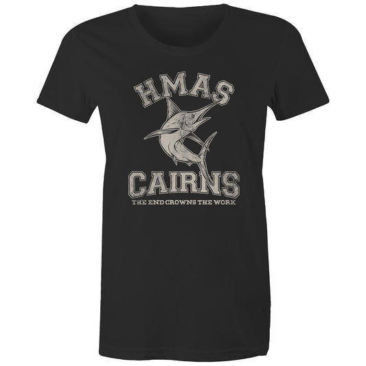 HMAS Cairns Women's T-shirt (style Alpha, white)