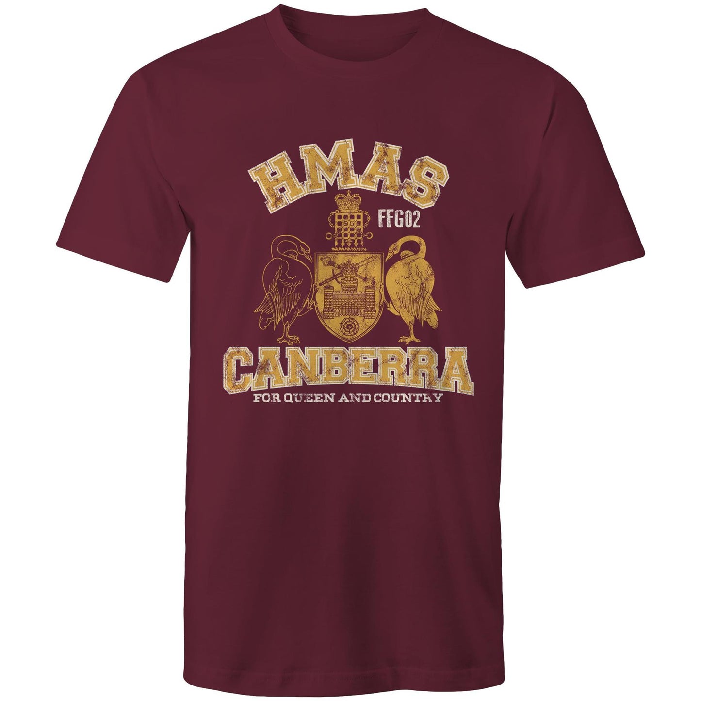 HMAS Canberra (II) FFG02 Men's T-shirt (style Alpha, colour)