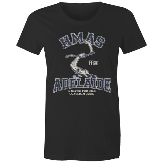 HMAS Adelaide (II) FFG01 Women's T-shirt blue (Style Alpha)