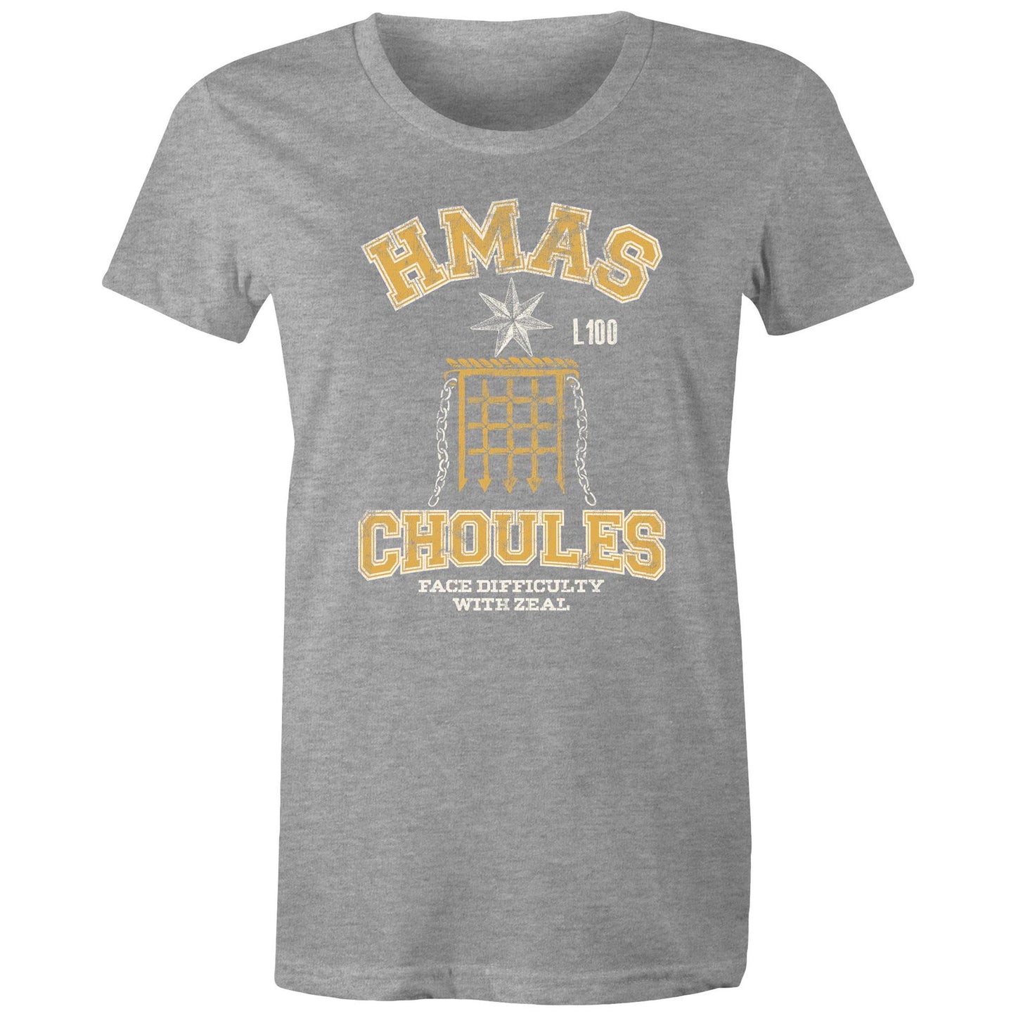 HMAS Choules L100 Women's T-shirt (style Alpha, colour)