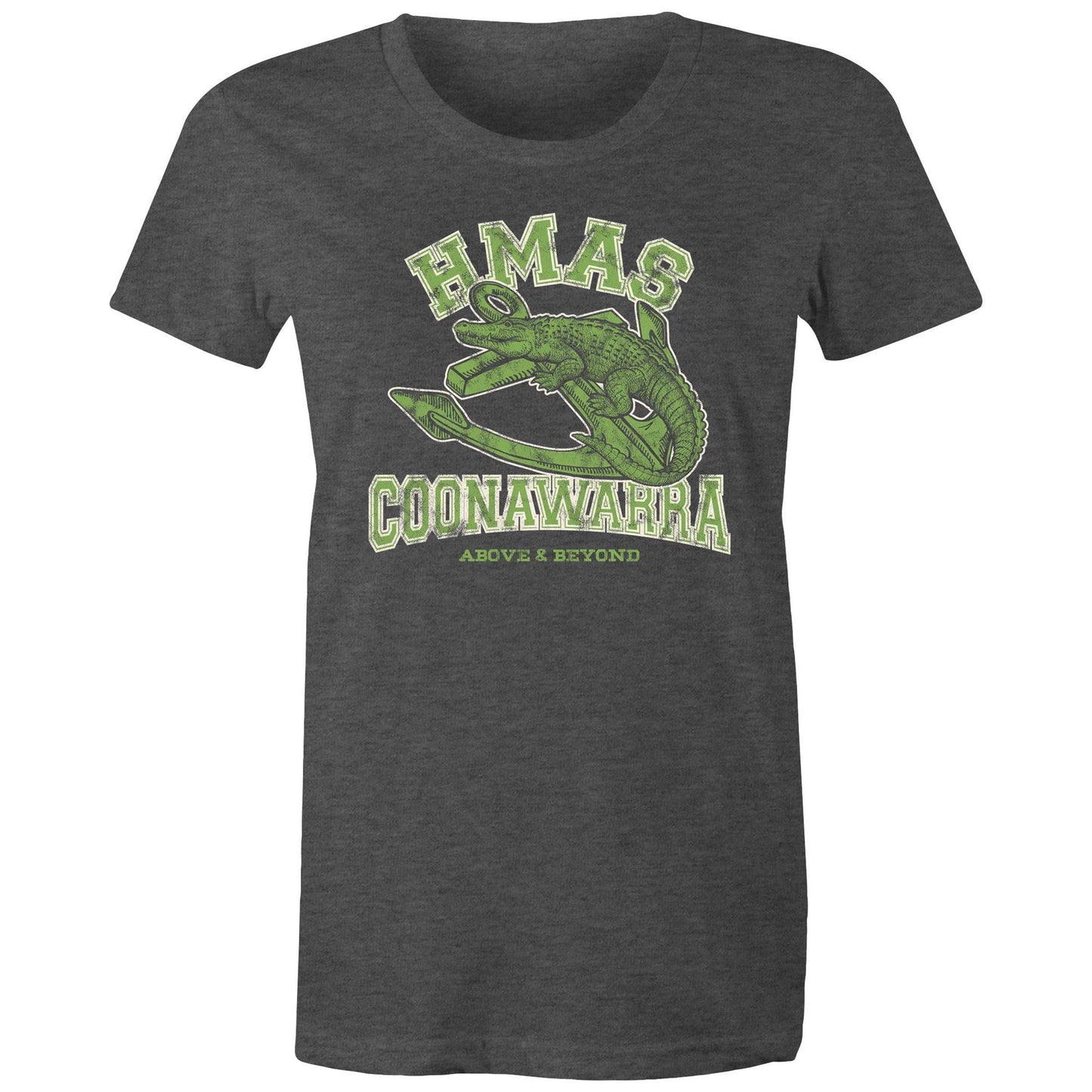 HMAS Coonawarra Women's T-shirt (style Alpha, colour)
