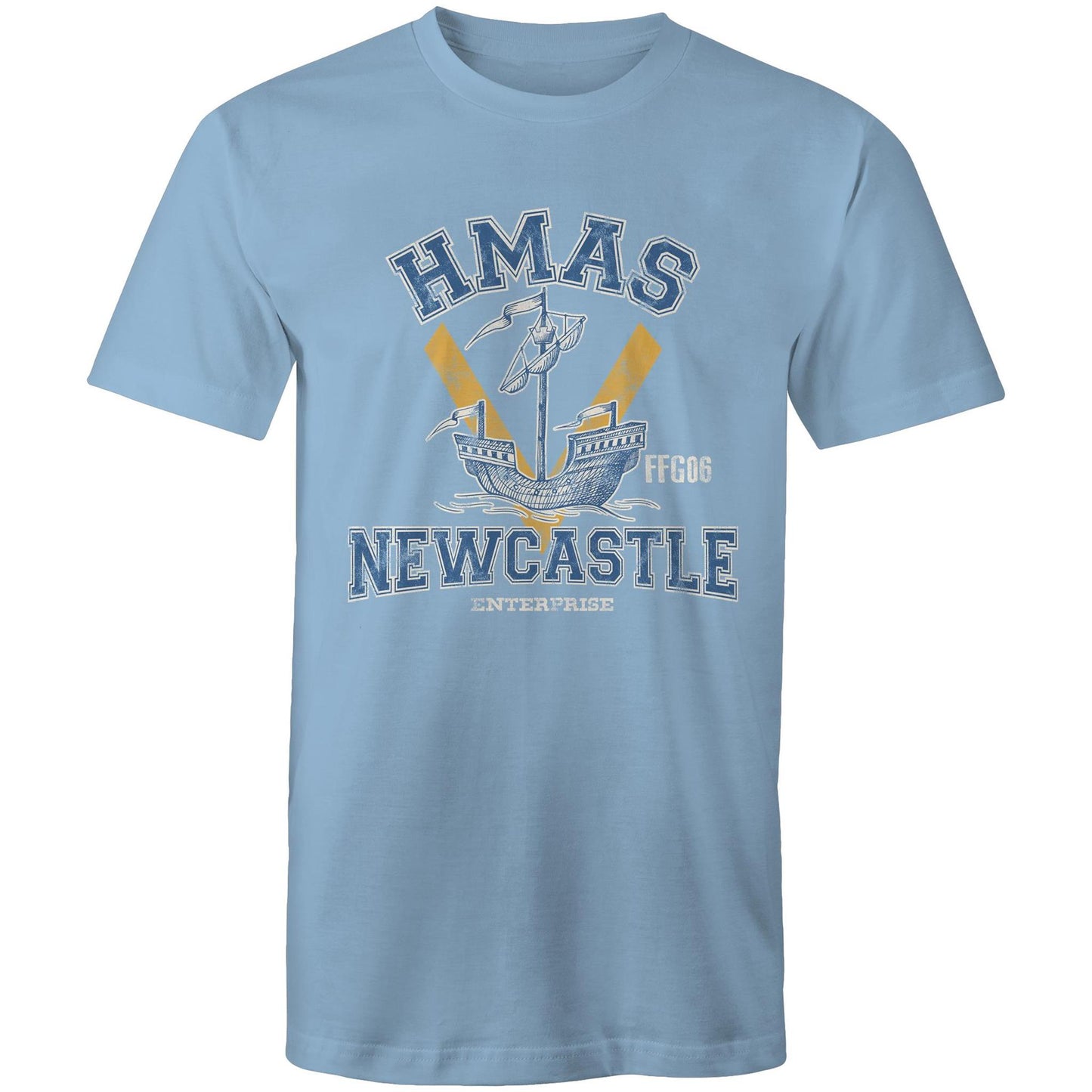 HMAS Newcastle FFG06 Men's T-shirt (style Alpha, colour)