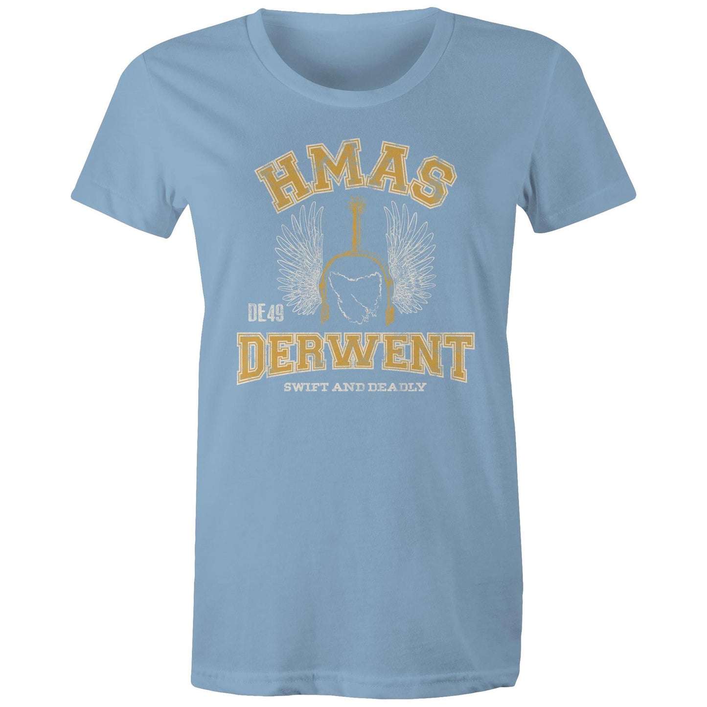 HMAS Derwent DE49 Women's T-shirt (style Alpha, colour)