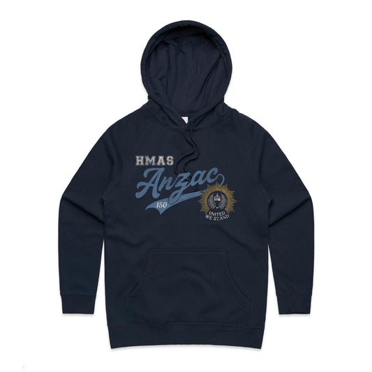 HMAS Anzac (III) FFH150 Women's Hoodie (style Bravo)