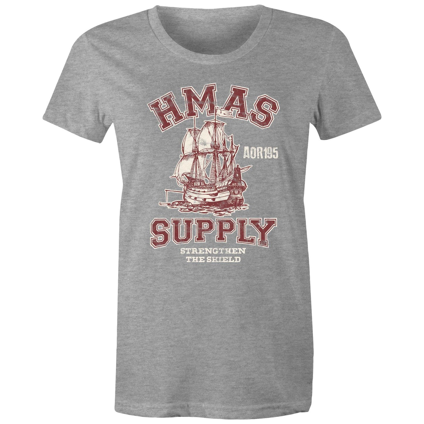 HMAS Supply AOR195 Women's T-shirt (style Alpha, colour)