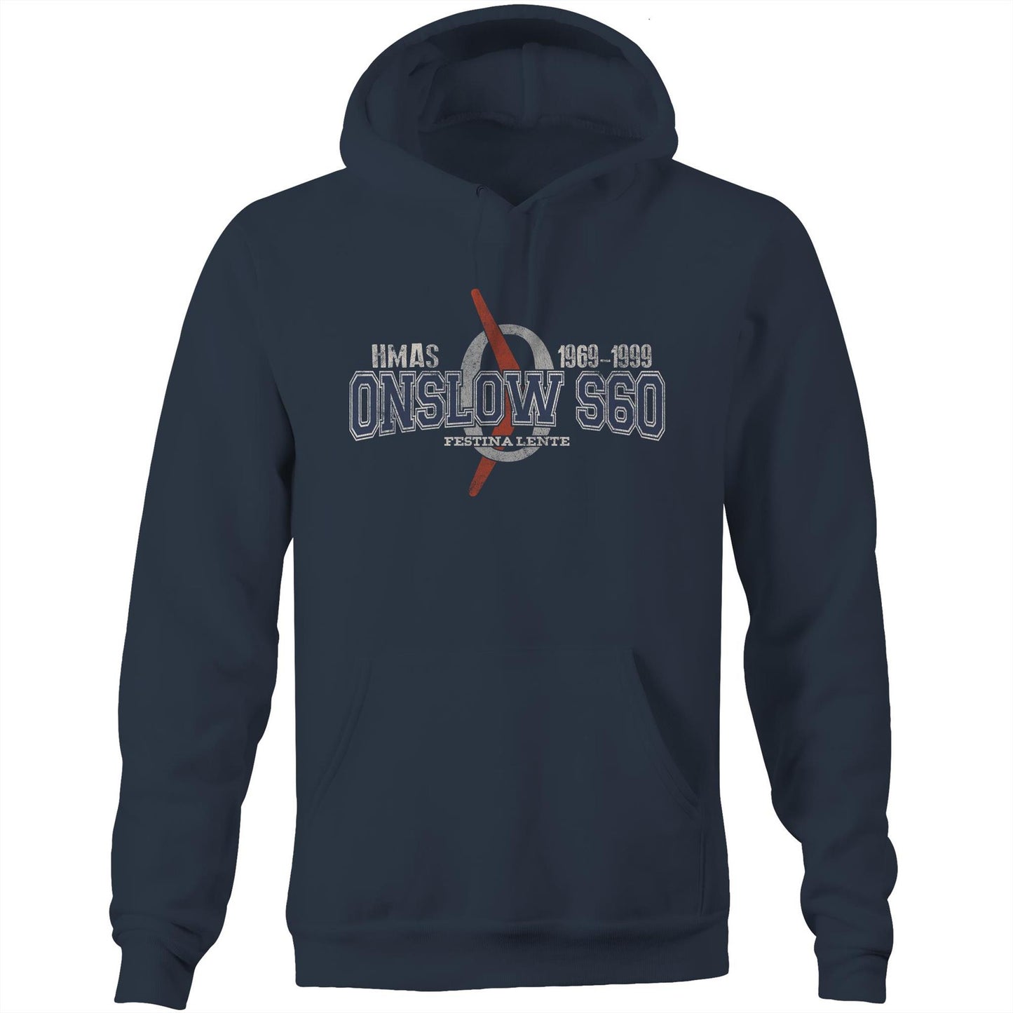 HMAS Onslow S60 Men's Hoodie (style Oscar Bravo)