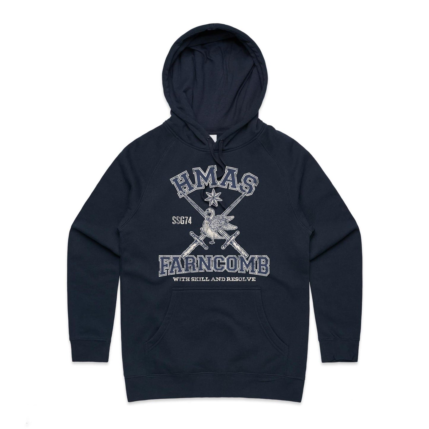 HMAS Farncomb SSG74 Women's Hoodie (style Alpha)