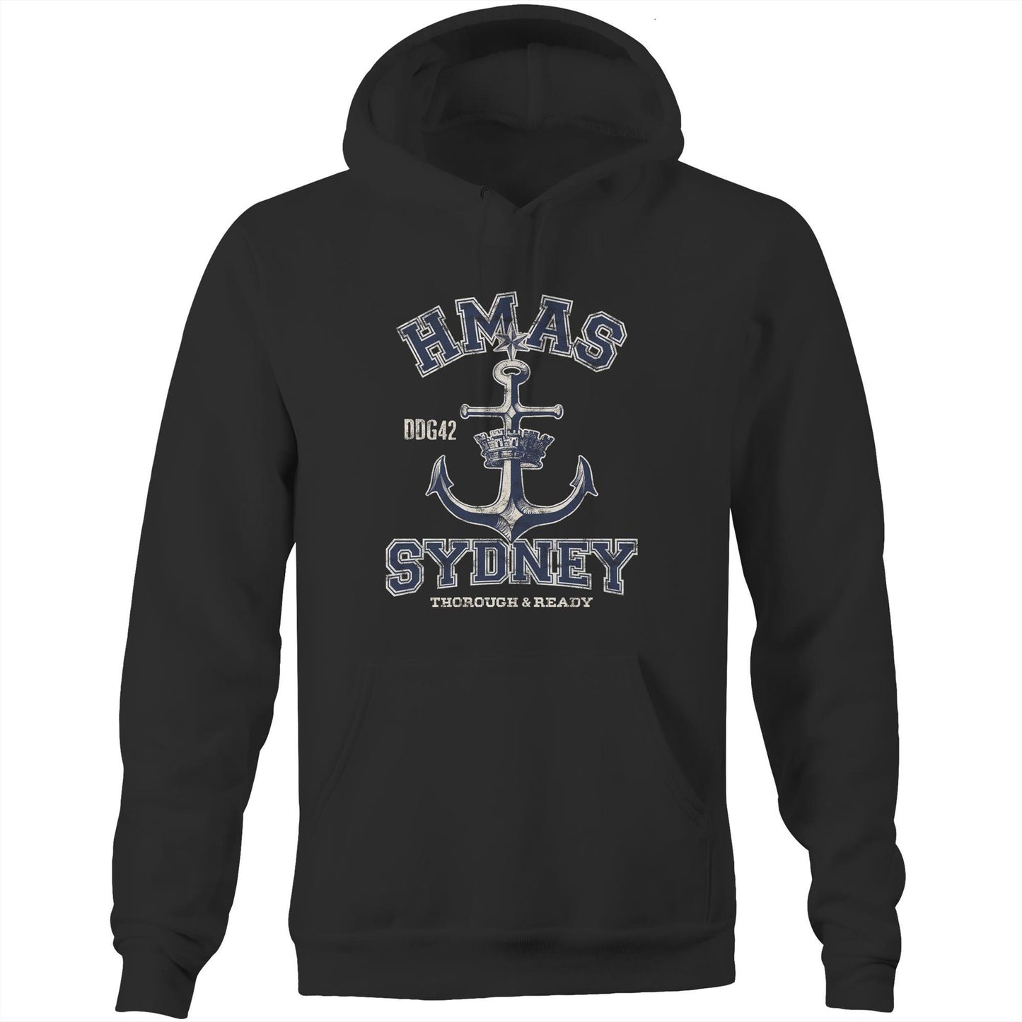 HMAS Sydney (V) DDG42 Men's Hoodie (style Alpha)