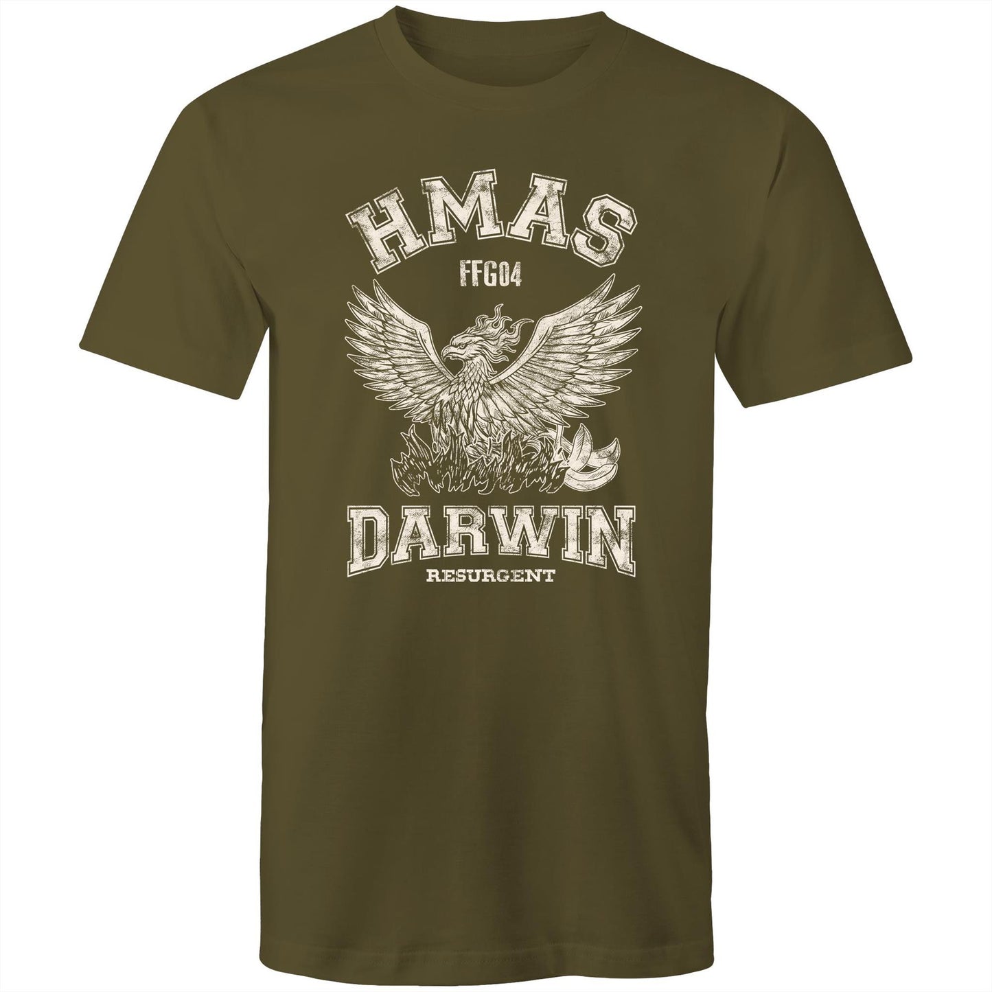 HMAS Darwin FFG04 Men's T-shirt (style Alpha, white)