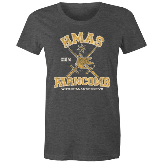 HMAS Farncomb SSG74 Women's T-shirt (style Alpha, colour)