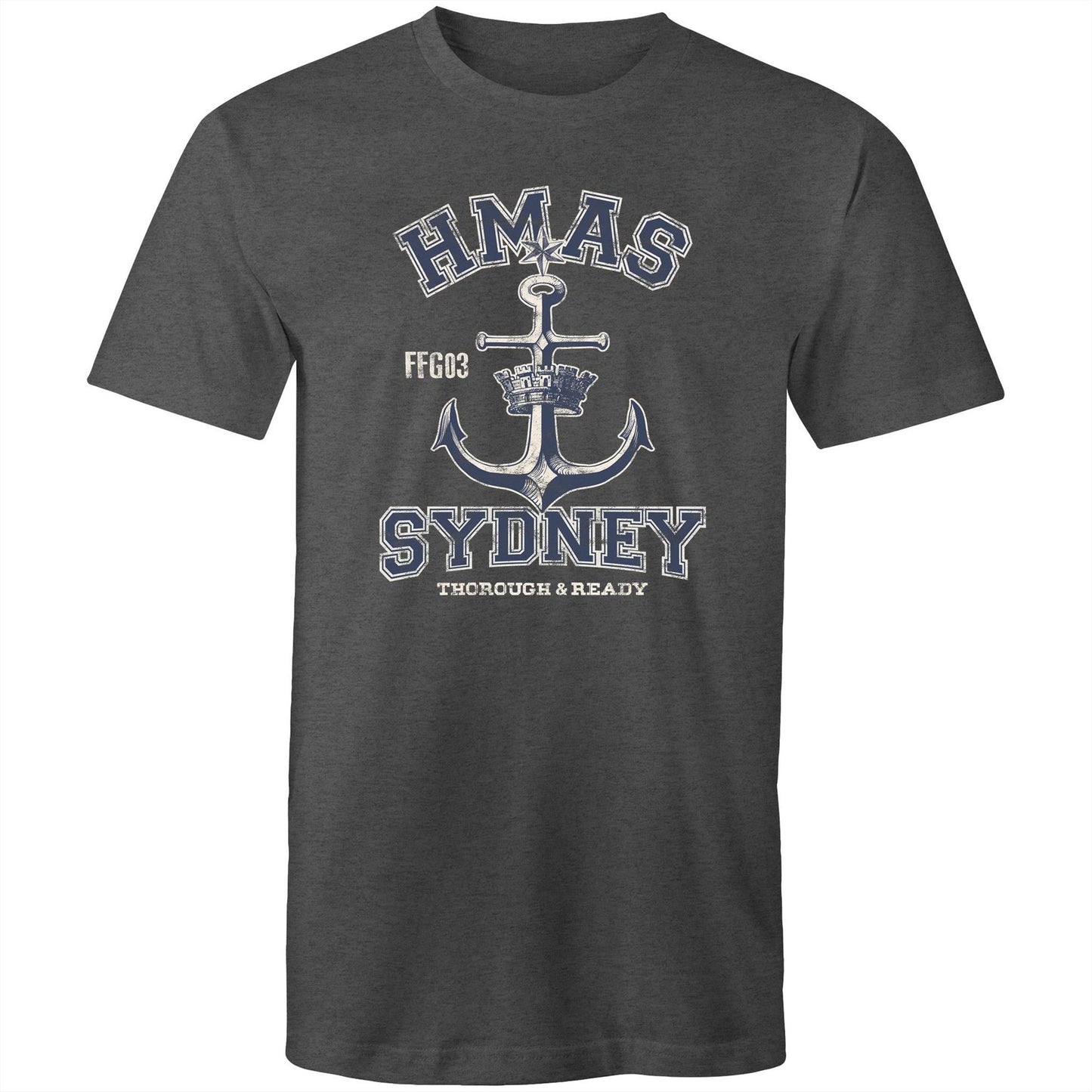 HMAS Sydney (IV) FFG03 Men's T-shirt (style Alpha, blue)