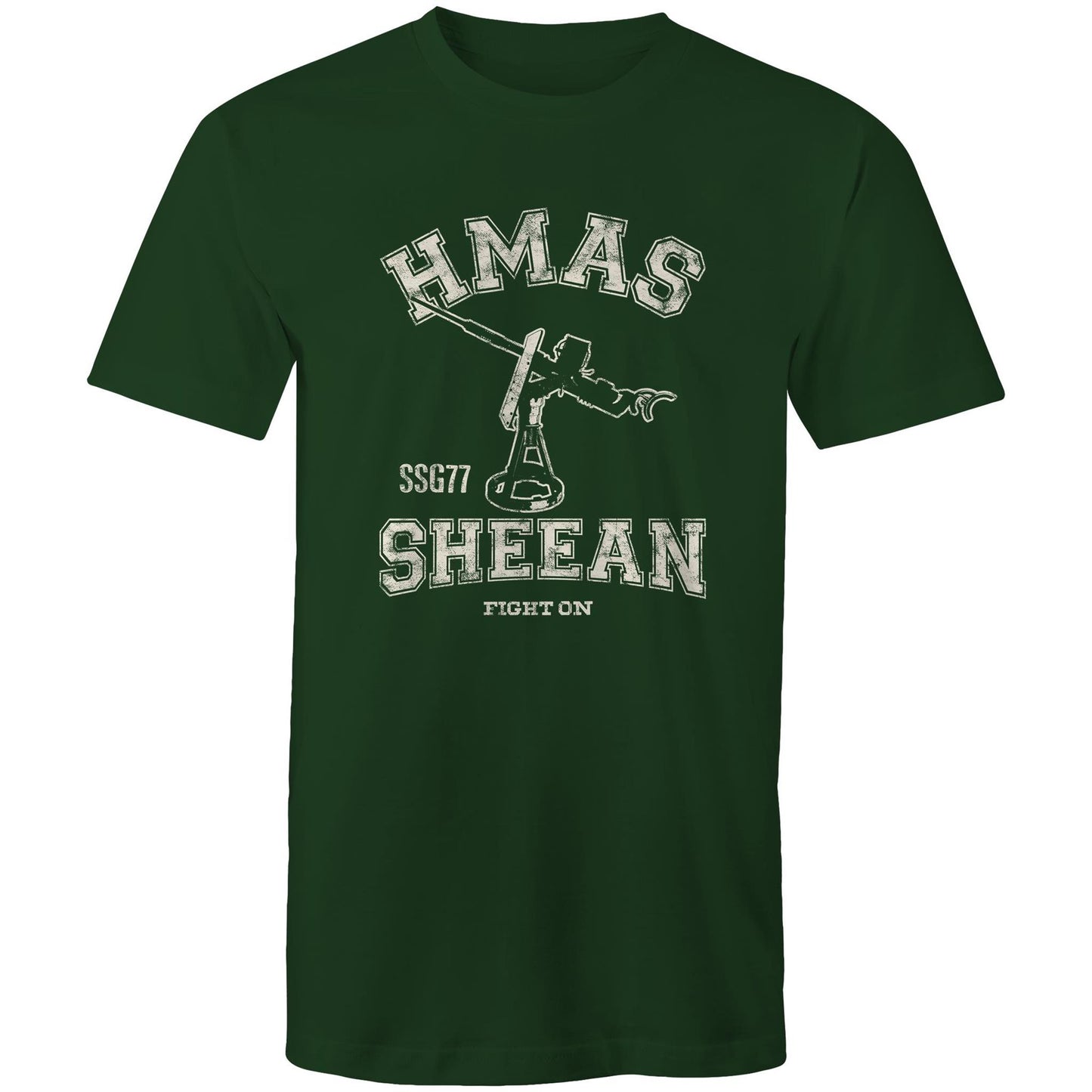 HMAS Sheean SSG77 Men's T-shirt (style Alpha, white)