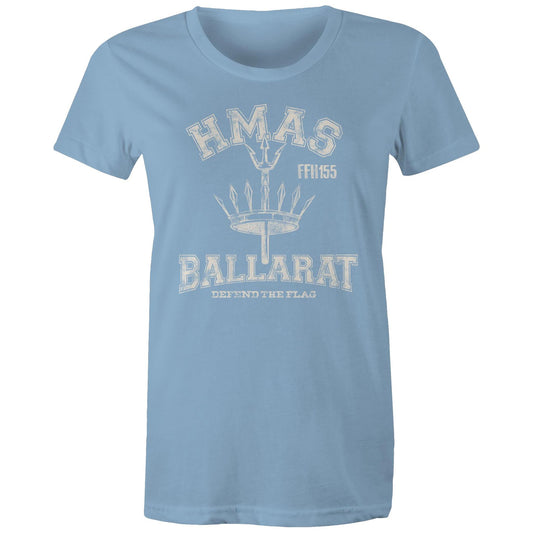 HMAS Ballarat (II) FFH156 Women's T-shirt (style Alpha, white)