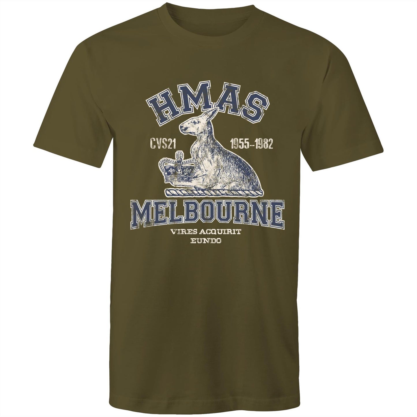 HMAS Melbourne (II) CVS21 Men's T-shirt (style Alpha, blue)