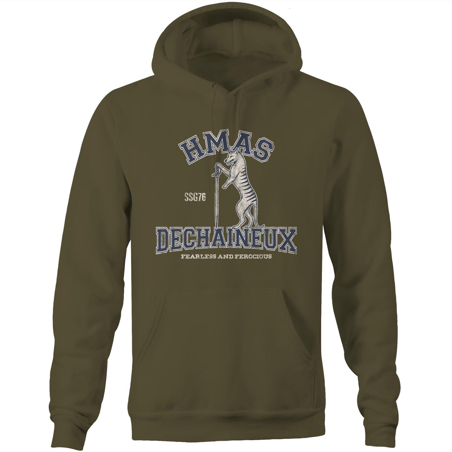 HMAS Dechaineux SSG76 Men's Hoodie (style Alpha)