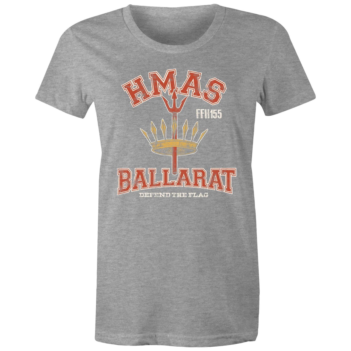 HMAS Ballarat (II) FFH156 Women's T-shirt (style Alpha, white)