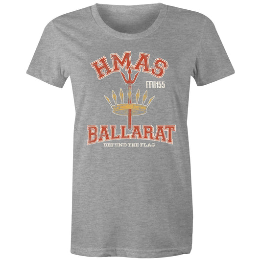 HMAS Ballarat (II) FFH156 Women's T-shirt (style Alpha, white)