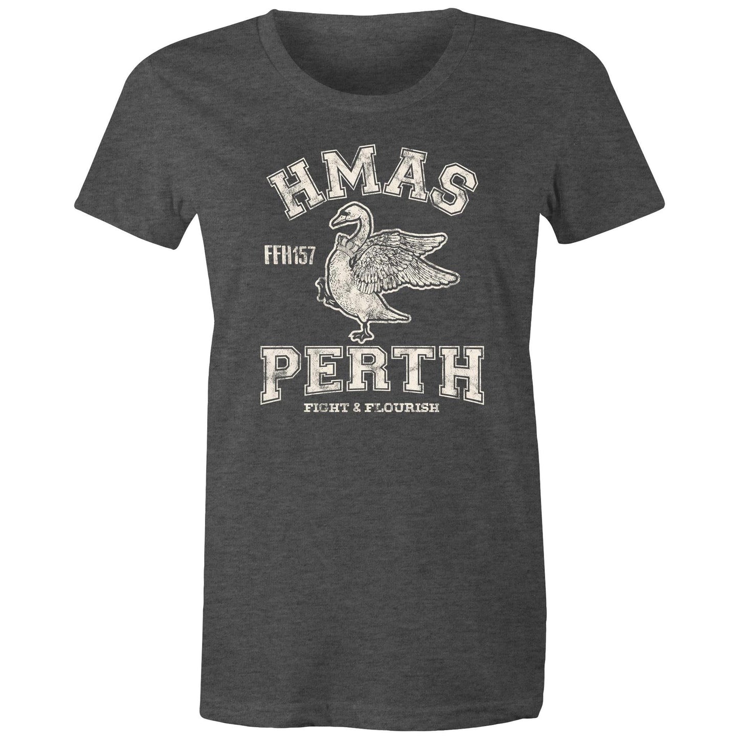 HMAS Perth (III) FFH157 Women's T-shirt (style Alpha, white)