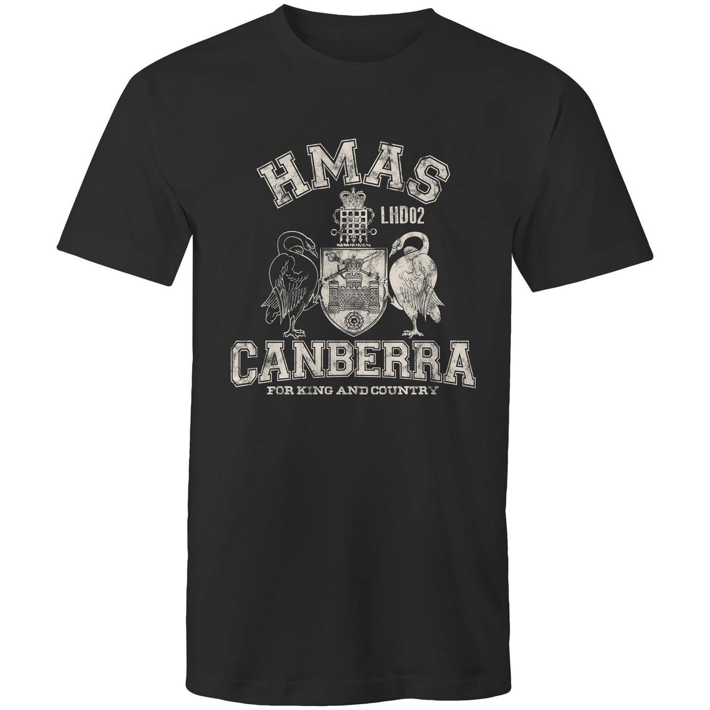 HMAS Canberra (III) L02 Men's T-shirt (style Alpha, white)