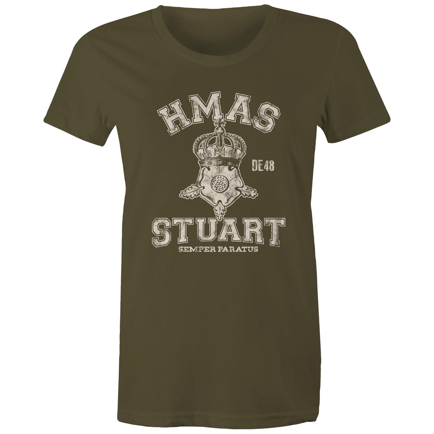 HMAS Stuart (II) DE48 Women's T-shirt (style Alpha, white)