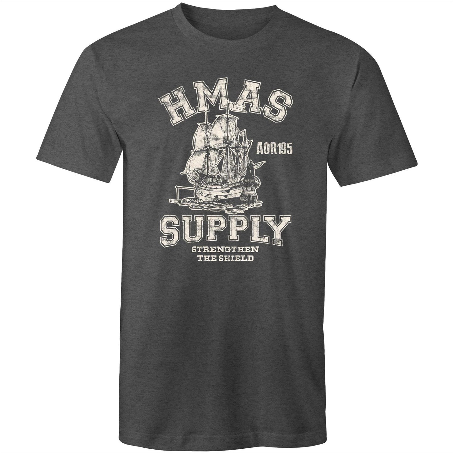 HMAS Supply AOR195 Men's T-shirt (style Alpha, white)