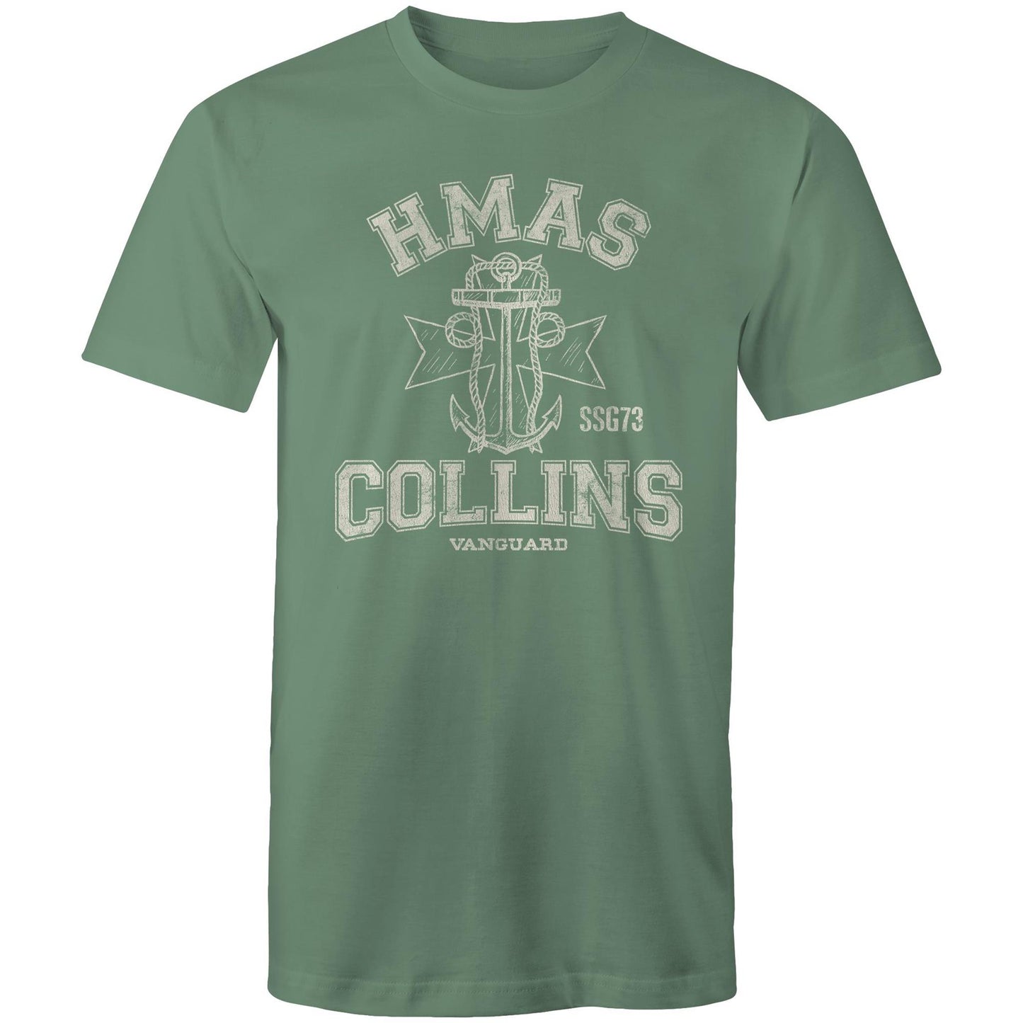 HMAS Collins SSG73 Men's T-shirt (style Alpha, white)