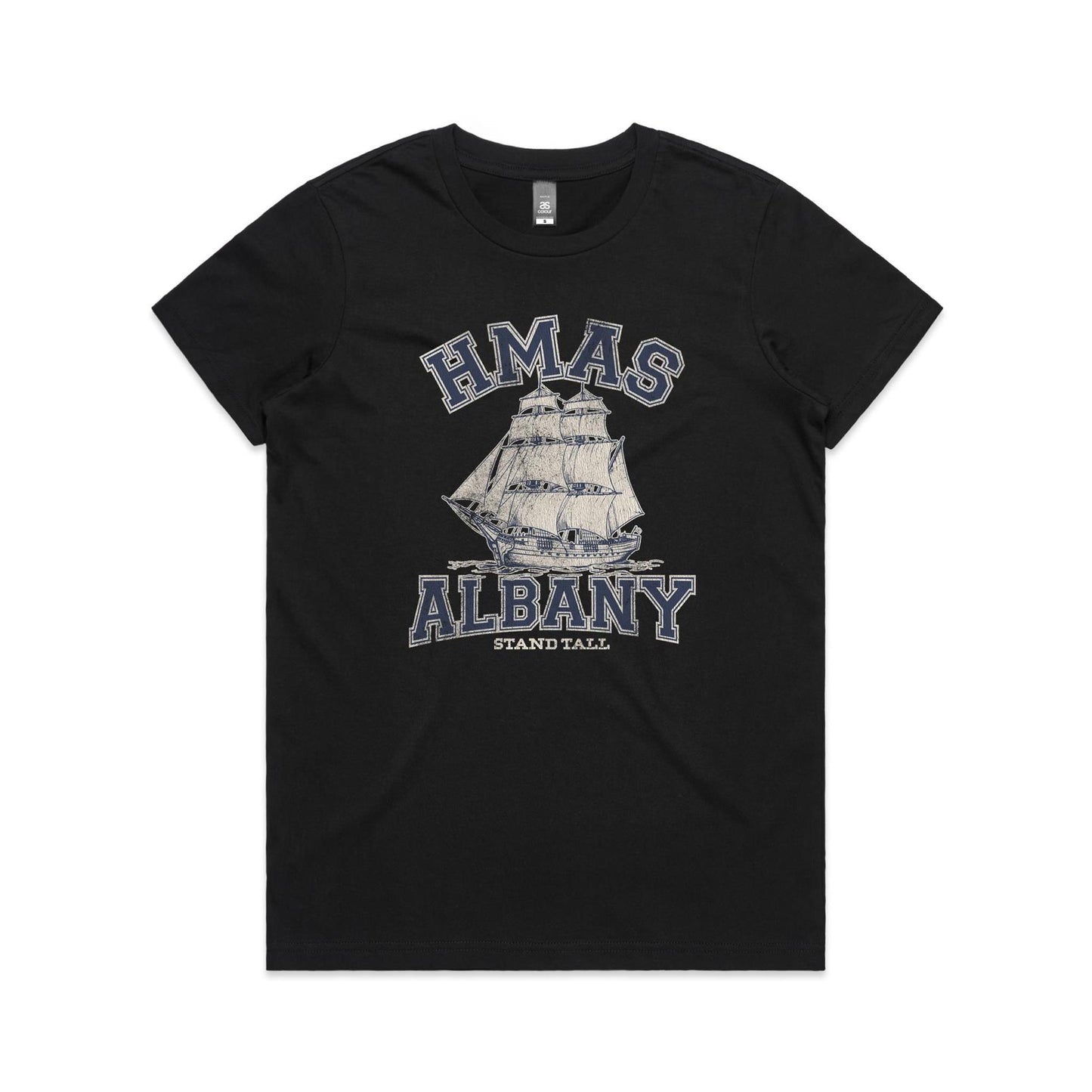 HMAS Albany P86 Women's T-shirt (style Alpha, blue)